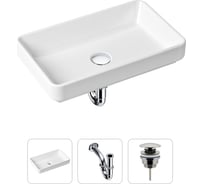 Накладная раковина для ванной Lavinia Boho Bathroom Sink Slim в комплекте 3 в 1 21520110