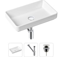 Накладная раковина для ванной Lavinia Boho Bathroom Sink Slim в комплекте 3 в 1 21520114