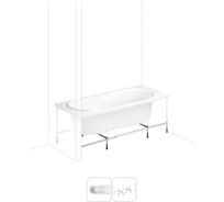 Акриловая ванная с каркасом Lavinia Boho Easter Pro в наборе 2 в 1 160х70 S1-37060060