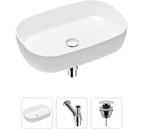 Накладная раковина для ванной Lavinia Boho Bathroom Sink Slim в комплекте 3 в 1 21520058
