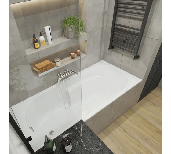 Акриловая ванна, комплект 4 в 1 Lavinia Boho Bristol 170х75 S3-3502007P