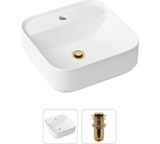 Накладная раковина для ванной Lavinia Boho Bathroom Sink Slim в комплекте 2 в 1 21520842 1