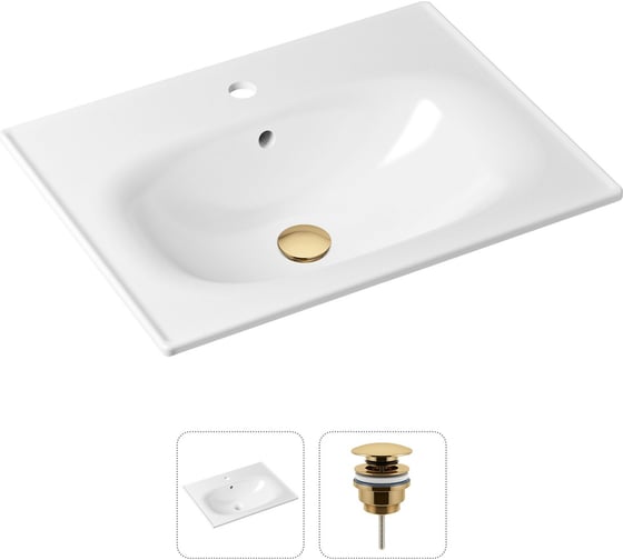 Врезная раковина для ванной Lavinia Boho Bathroom Sink в комплекте 2 в 1 21520873 1