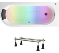 Аэромассажная ванна Lavinia Boho акриловая 170 х 72,5 с хромотерапией Art II в наборе 5 в 1 363640AC