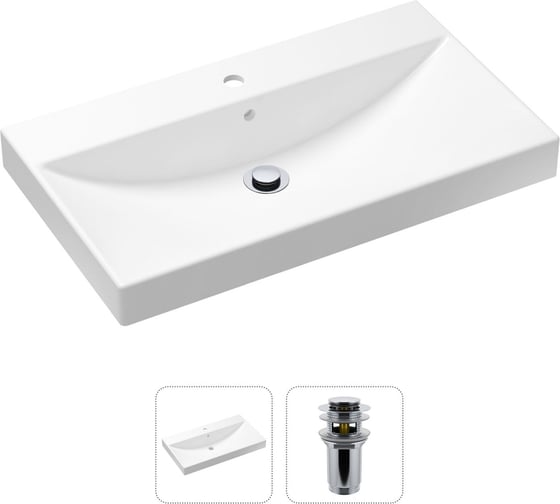 Врезная раковина для ванной Lavinia Boho Bathroom Sink в комплекте 2 в 1 21520898 1
