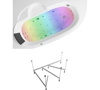 Гидро-аэромассажная ванна Lavinia Boho акриловая 160 х 105 с хромотерапией Bell Pro в наборе 6 в 1 36141HAC