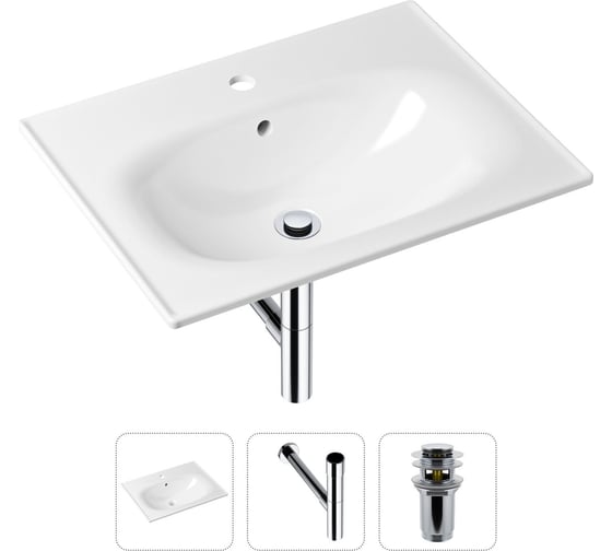 Врезная раковина для ванной Lavinia Boho Bathroom Sink в комплекте 3 в 1 21520457 1