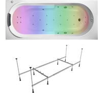 Гидро-аэромассажная ванна Lavinia Boho акриловая 150 х 75 с хромотерапией Bristol в наборе 6 в 1 36043HAC