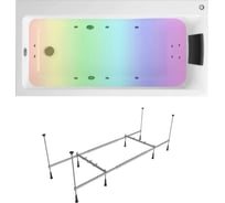 Гидромассажная ванна Lavinia Boho акриловая 160 х 80 с хромотерапией Catani в наборе 5 в 1 36333H0C