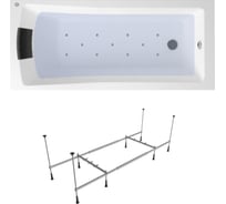 Аэромассажная акриловая ванна 150 х 70 Lavinia Boho One в наборе 4 в 1 360490A0