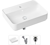Накладная раковина для ванной Lavinia Boho Bathroom Sink Slim в комплекте 3 в 1 21520326
