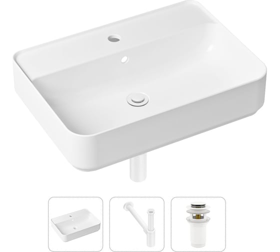 Накладная раковина для ванной Lavinia Boho Bathroom Sink Slim в комплекте 3 в 1 21520337 1