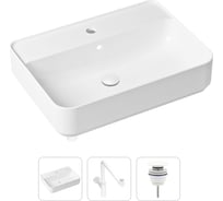 Накладная раковина для ванной Lavinia Boho Bathroom Sink Slim в комплекте 3 в 1 21520378