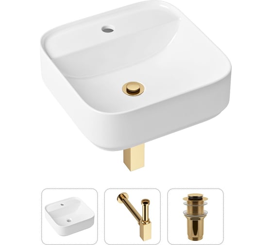 Накладная раковина для ванной Lavinia Boho Bathroom Sink Slim в комплекте 3 в 1 21520289 1