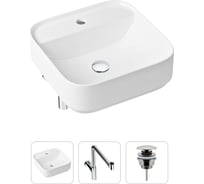 Накладная раковина для ванной Lavinia Boho Bathroom Sink Slim в комплекте 3 в 1 21520316