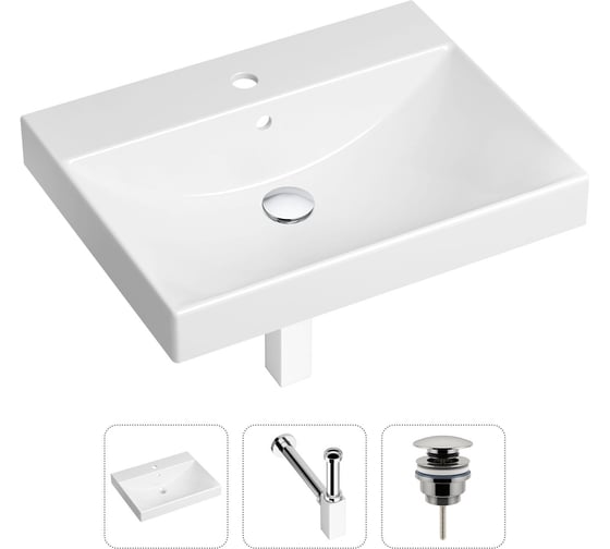 Врезная раковина для ванной Lavinia Boho Bathroom Sink в комплекте 3 в 1 21520557 1