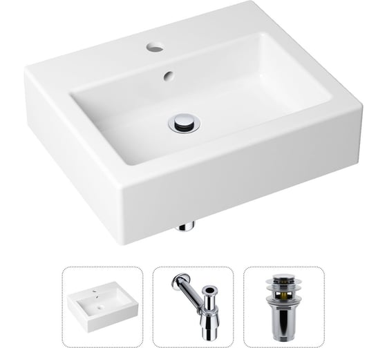 Накладная раковина для ванной Lavinia Boho Bathroom Sink в комплекте 3 в 1 21520652 1