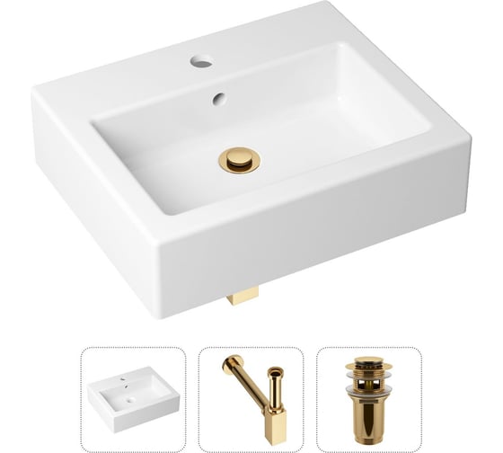 Накладная раковина для ванной Lavinia Boho Bathroom Sink в комплекте 3 в 1 21520668 1