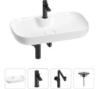 Раковина для ванной Wellsee Croquis 2.0 в наборе 4 в 1 201002172