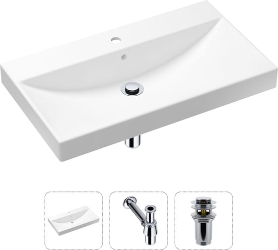 Врезная раковина для ванной Lavinia Boho Bathroom Sink в комплекте 3 в 1 21520598 1