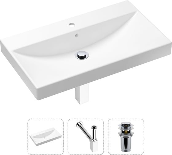 Врезная раковина для ванной Lavinia Boho Bathroom Sink в комплекте 3 в 1 21520610 1