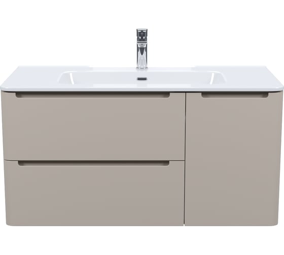 Тумба с умывальником, подвесная IDDIS Edifice 100 см, капучино 0101000i28 EDI10C0i95K