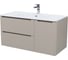 Тумба с умывальником, подвесная IDDIS Edifice 100 см, капучино 0101000i28 EDI10C0i95K 1