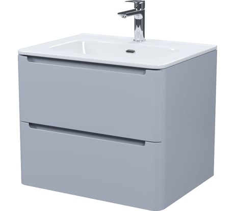 Тумба с умывальником, подвесная IDDIS Edifice, 60 см, светло-серый 0106000i28 EDI60L0i95K