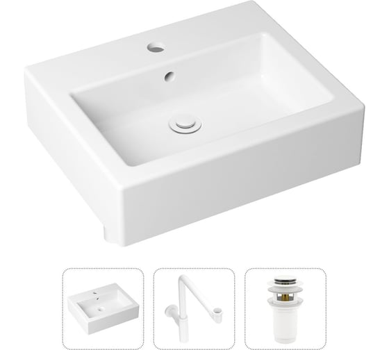 Накладная раковина для ванной Lavinia Boho Bathroom Sink в комплекте 3 в 1 21520702 1