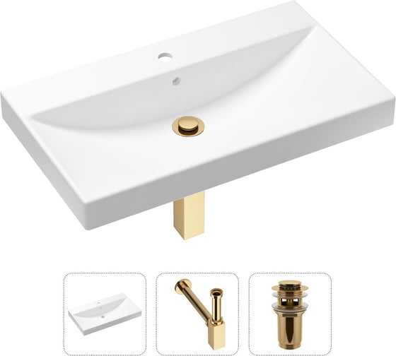 Врезная раковина для ванной Lavinia Boho Bathroom Sink в комплекте 3 в 1 21520614 1