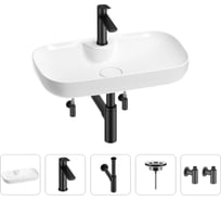 Раковина для ванной Wellsee Croquis 2.0 в наборе 5 в 1 201004082