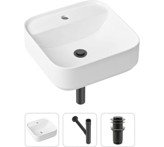 Накладная раковина для ванной Lavinia Boho Bathroom Sink Slim в комплекте 3 в 1 21520297 1