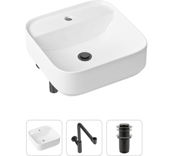 Накладная раковина для ванной Lavinia Boho Bathroom Sink Slim в комплекте 3 в 1 21520317 1