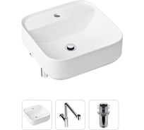 Накладная раковина для ванной Lavinia Boho Bathroom Sink Slim в комплекте 3 в 1 21520315