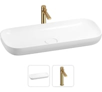 Раковина для ванной Wellsee Croquis в наборе 2 в 1 201000598