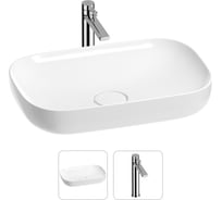 Раковина для ванной Wellsee Croquis в наборе 2 в 1 201000576