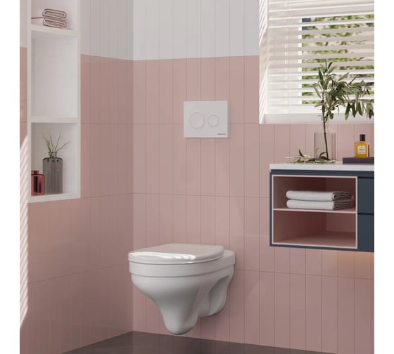 Комплект инсталляция Berges novum кнопка о1 белая унитаз albit s сиденье top slim so 043321