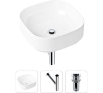 Накладная раковина для ванной Lavinia Boho Bathroom Sink Slim в комплекте 3 в 1 21520241
