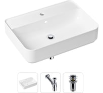 Накладная раковина для ванной Lavinia Boho Bathroom Sink Slim в комплекте 3 в 1 21520327