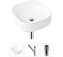 Накладная раковина для ванной Lavinia Boho Bathroom Sink Slim в комплекте 3 в 1 21520251