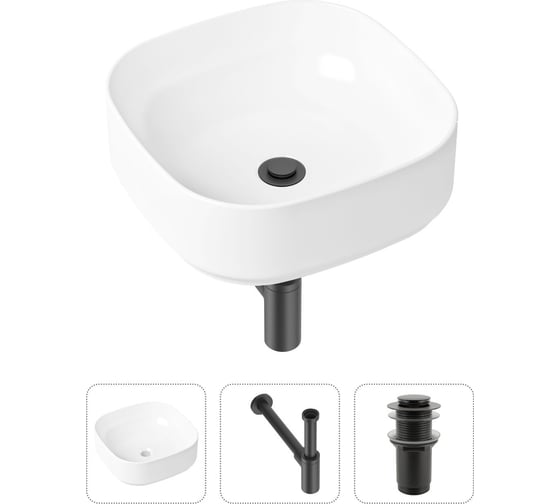 Накладная раковина для ванной Lavinia Boho Bathroom Sink Slim в комплекте 3 в 1 21520223
