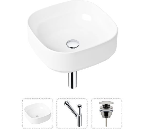 Накладная раковина для ванной Lavinia Boho Bathroom Sink Slim в комплекте 3 в 1 21520252 1