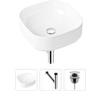 Накладная раковина для ванной Lavinia Boho Bathroom Sink Slim в комплекте 3 в 1 21520242