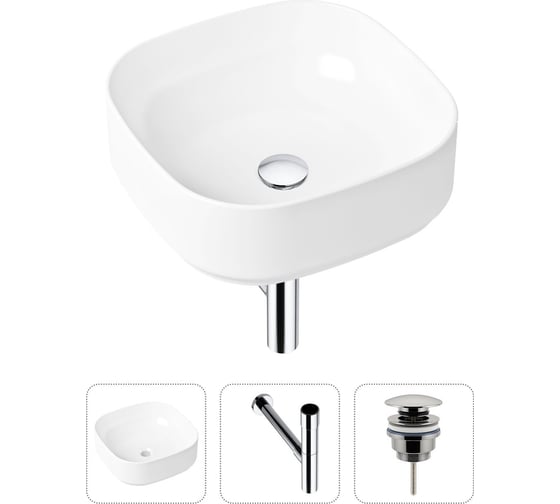 Накладная раковина для ванной Lavinia Boho Bathroom Sink Slim в комплекте 3 в 1 21520242 1