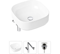 Накладная раковина для ванной Lavinia Boho Bathroom Sink Slim в комплекте 3 в 1 21520262