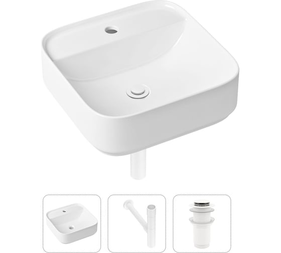 Накладная раковина для ванной Lavinia Boho Bathroom Sink Slim в комплекте 3 в 1 21520303 1