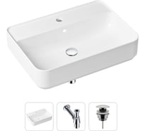 Накладная раковина для ванной Lavinia Boho Bathroom Sink Slim в комплекте 3 в 1 21520328