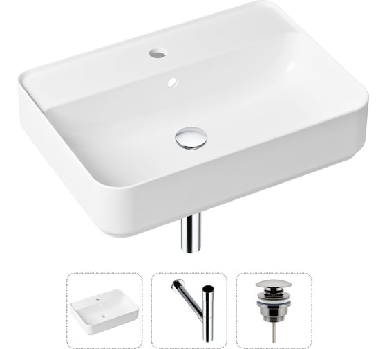 Накладная раковина для ванной Lavinia Boho Bathroom Sink Slim в комплекте 3 в 1 21520350 1