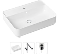 Накладная раковина для ванной Lavinia Boho Bathroom Sink Slim в комплекте 3 в 1 21520370