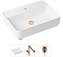 Накладная раковина для ванной Lavinia Boho Bathroom Sink Slim в комплекте 3 в 1 21520376